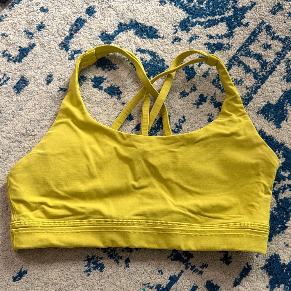 Lululemon Athletica Vibrant Yellow Sports Bra